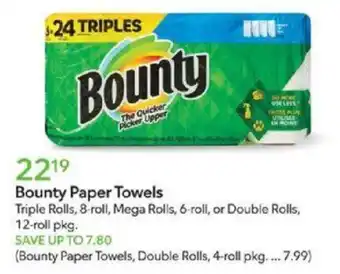 Publix Bounty Paper Towels offer