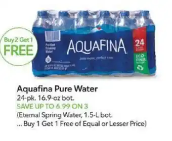 Publix Aquafina Pure Water offer