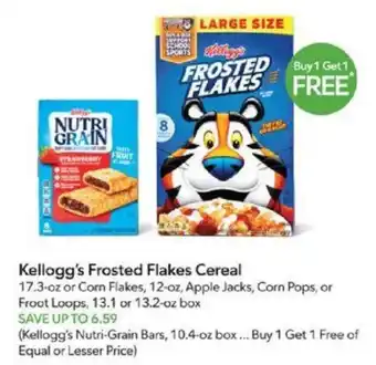 Publix Kellogg's Frosted Flakes Cereal offer