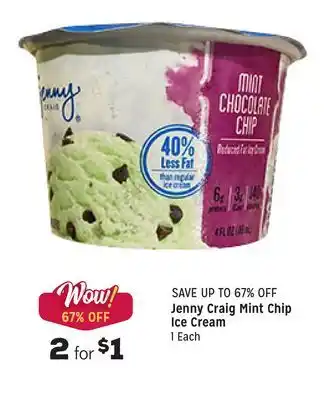 Grocery Outlet Mint chip ice cream offer