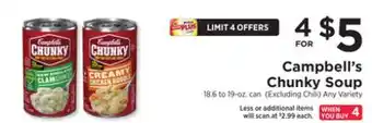ShopRite Chunky soup offer