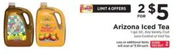 ShopRite Arizona iced tea offer