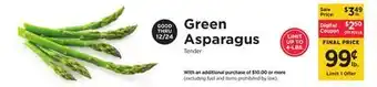 ShopRite Green asparagus offer