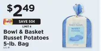 ShopRite Russet potatoes 5-lb. bag offer
