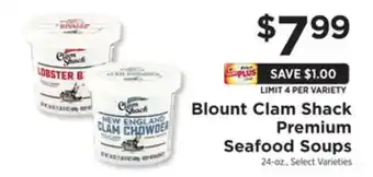 ShopRite Clam shack premium seafood soups offer