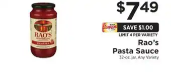 ShopRite Pasta sauce offer