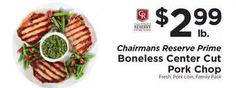 ShopRite Prime boneless center cut pork chop offer