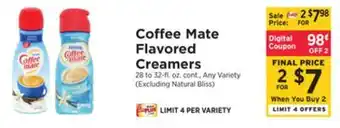ShopRite Flavored creamers offer