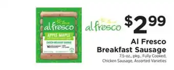 ShopRite Al fresco breakfast sausage offer