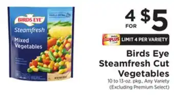 ShopRite Steamfresh cut vegetables offer