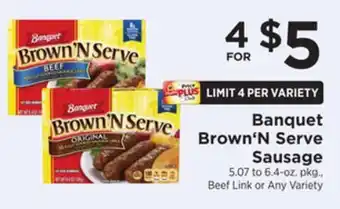 ShopRite Brown'n serve sausage offer