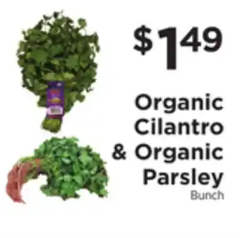 ShopRite Organic cilantro organic parsley offer
