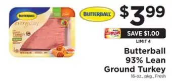 ShopRite 93% lean ground turkey offer