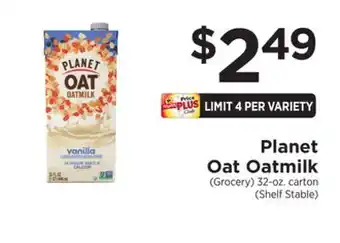 ShopRite Planet oat oatmilk offer