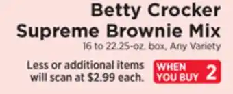 ShopRite Supreme brownie mix offer