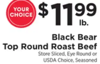 ShopRite Top round roast beef offer