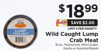 ShopRite Lump crab meat offer