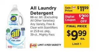 ShopRite Laundry detergent offer