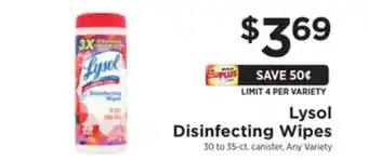 ShopRite Disinfecting wipes offer