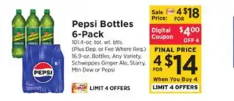 ShopRite Bottles 6-pack offer