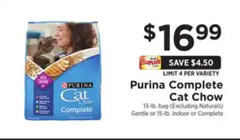 ShopRite Complete cat chow offer