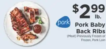 ShopRite Pork baby back ribs offer