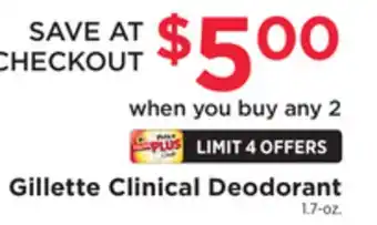 ShopRite Clinical deodorant offer