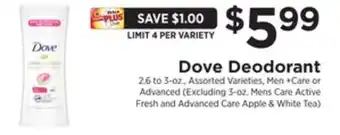 ShopRite Deodorant offer
