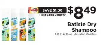 ShopRite Dry shampoo offer