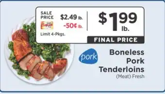ShopRite Boneless pork tenderloins offer