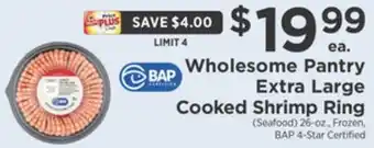 ShopRite Extra large cooked shrimp ring offer