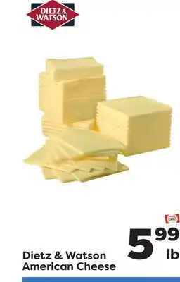 Weis Markets Dietz & watson american cheese offer
