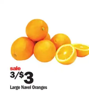 Meijer Large navel oranges offer