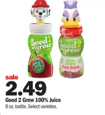Meijer Good 2 grow 100% juice offer