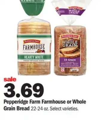 Meijer Pepperidge farm farmhouse or whole grain bread offer