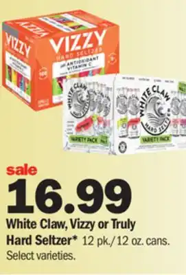Meijer White claw, vizzy or truly hard seltzer offer