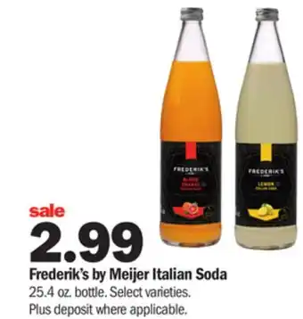 Meijer Frederik's by meijer italian soda offer