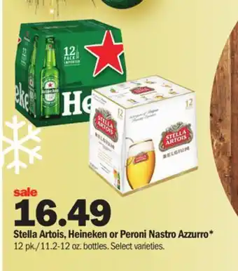 Meijer Stella artois, heineken or peroni nastro azzurro offer