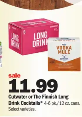 Meijer Cutwater or the finnish long drink cocktails offer