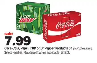 Meijer Coca-cola, pepsi, 7up or dr pepper products offer