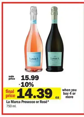 Meijer La marca prosecco or rosé offer