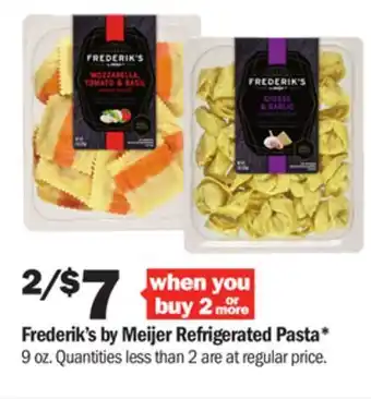 Meijer Frederik's by meijer refrigerated pasta offer