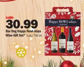 Meijer Bar dog happy howl-idays wine gift set offer