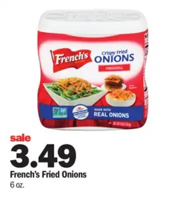 Meijer French's fried onions offer