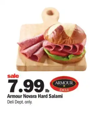 Meijer Armour novara hard salami offer