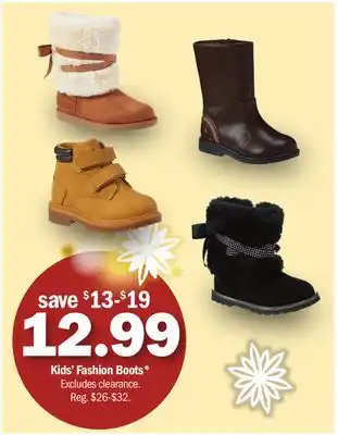 Meijer Kids' fashion boots offer