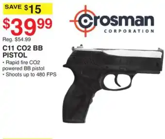 Dunham's Sports Crosman c11 co2 bb pistol offer