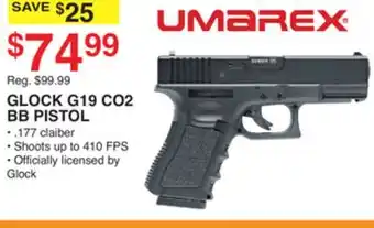 Dunham's Sports Umarex glock g19 co2 bb pistol offer