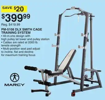 Dunham's Sports Marcy dlx smith cage training system offer