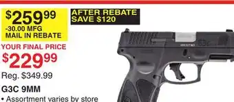 Dunham's Sports G3c 9mm offer